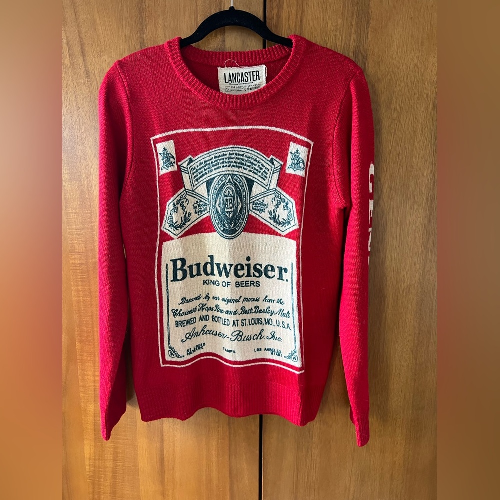 Vintage Genuine Budweiser Sweater by Lancaster